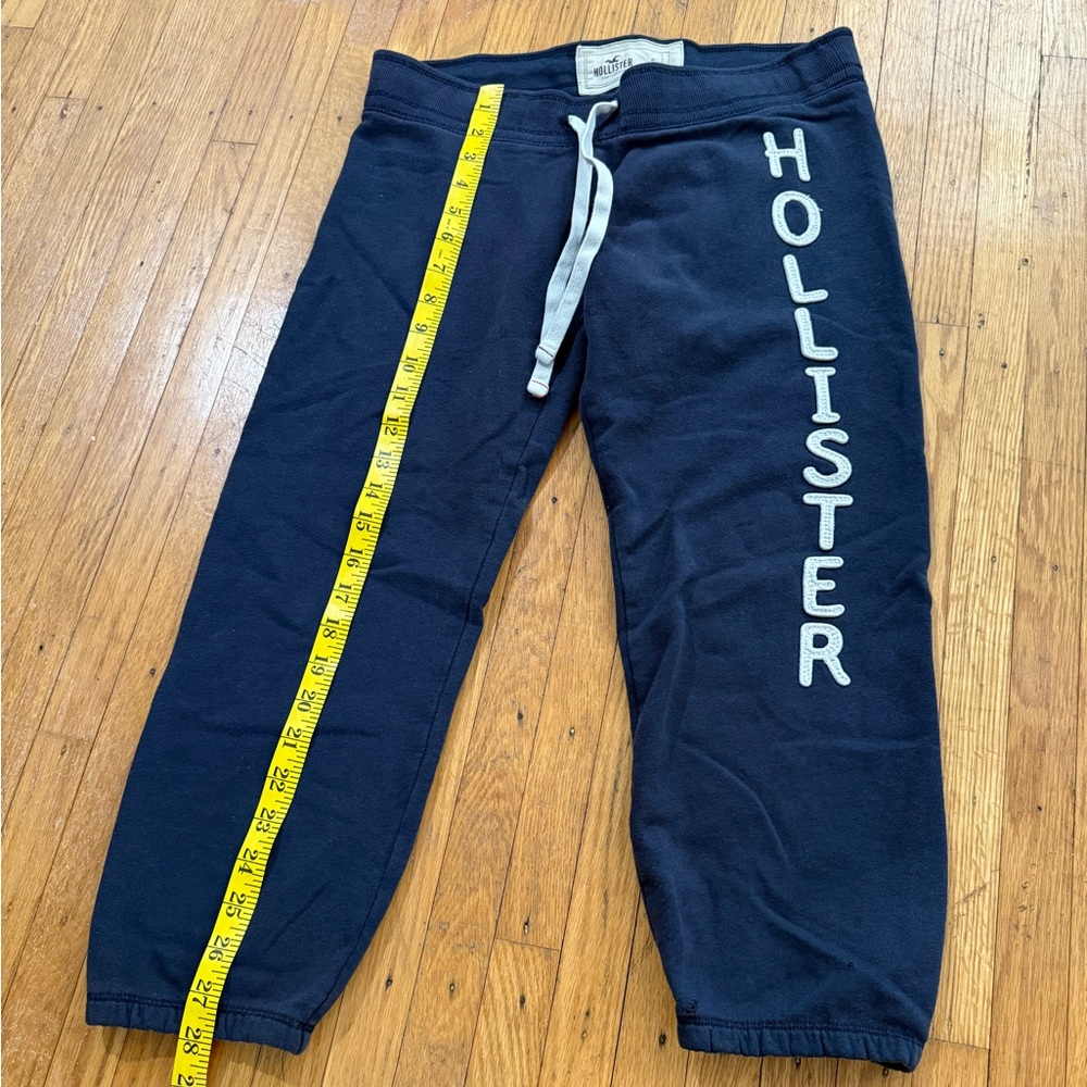 Hollister Kids Dark Blue Joggers with White Logo